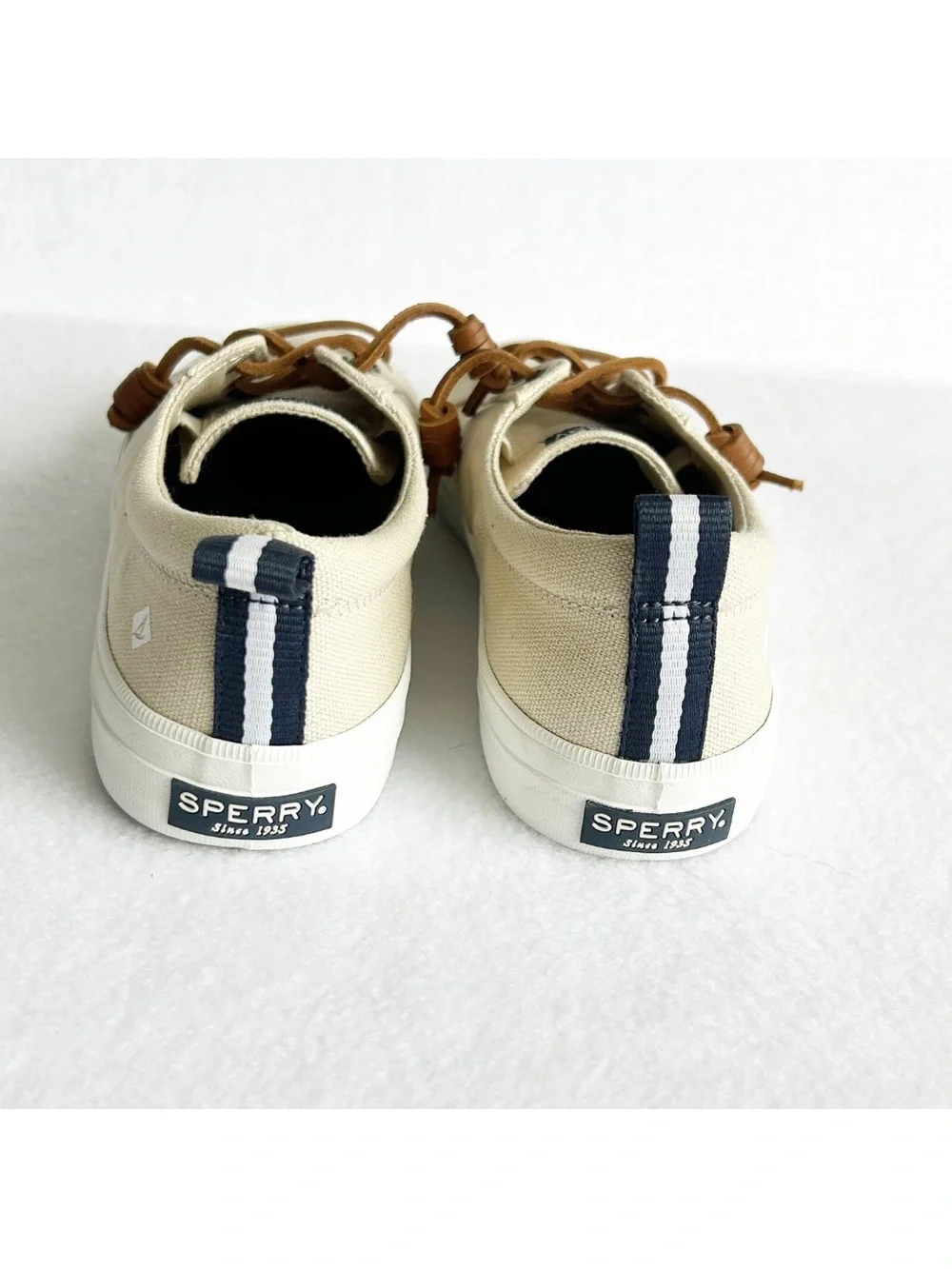 Sperry Top Sider Crest Vibe Core Sneakers Womens 8.5 Canvas Laced Shoes Slip On